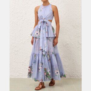 Zimmermann Women’s Everley Blue Floral Maxi Dress